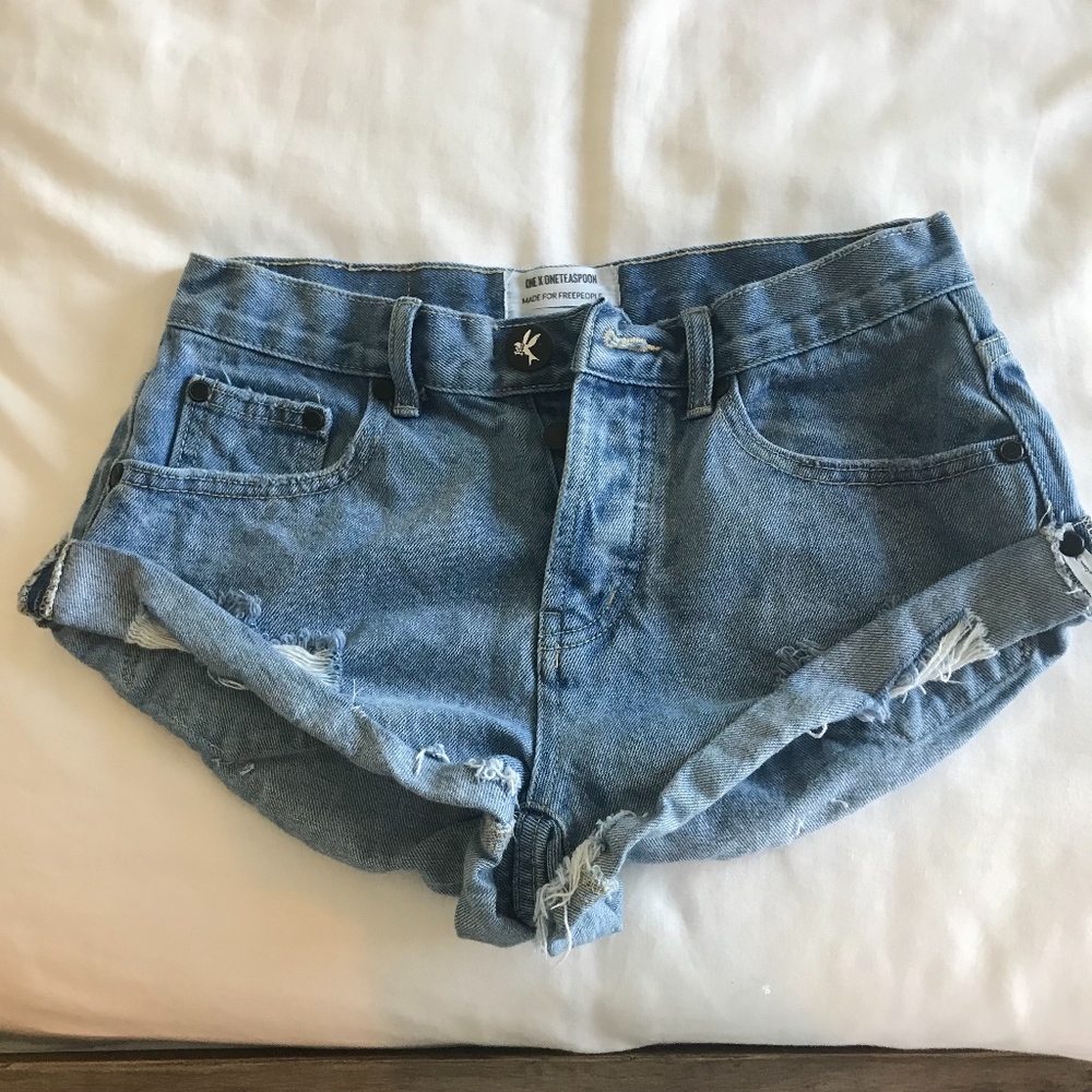 One Teaspoon Bandits Denim Shorts